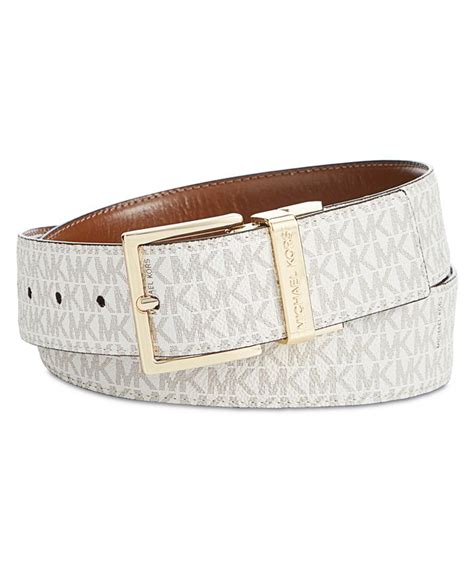 michael kors reversible signature leather belt